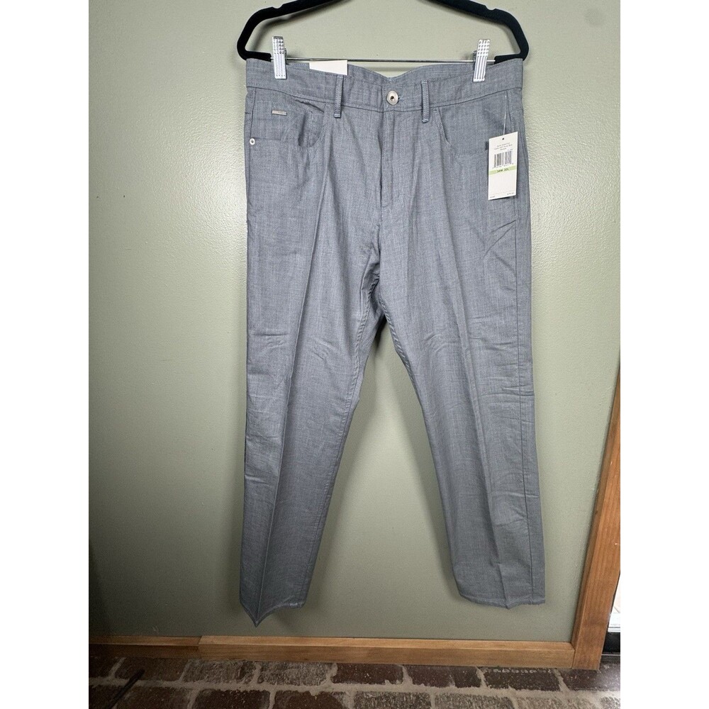 NWT Calvin Klein 40X6732 Straight Fit‎ Dusty Blue Cotton Pants Men’s Size 34x32